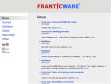 Tablet Screenshot of franticware.com